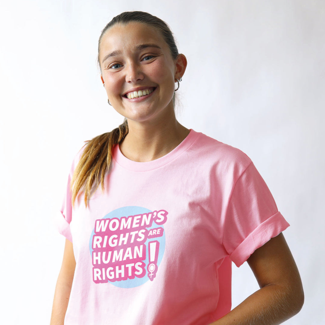 Women's rights are human rights - lyserød