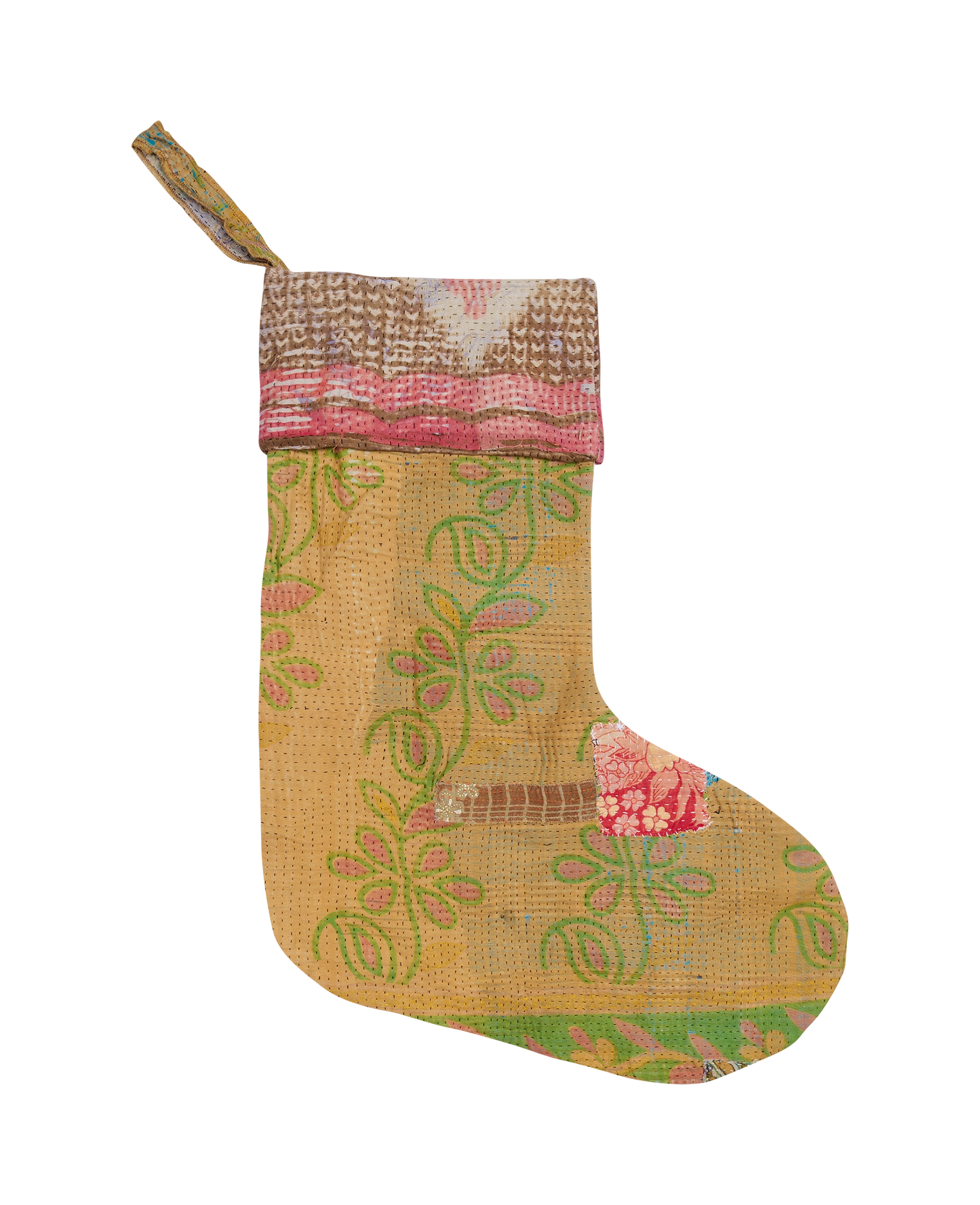 Julesok i Kantha stof