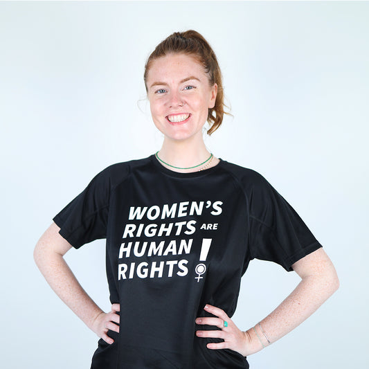 Women's rights are human rights løbe t-shirt