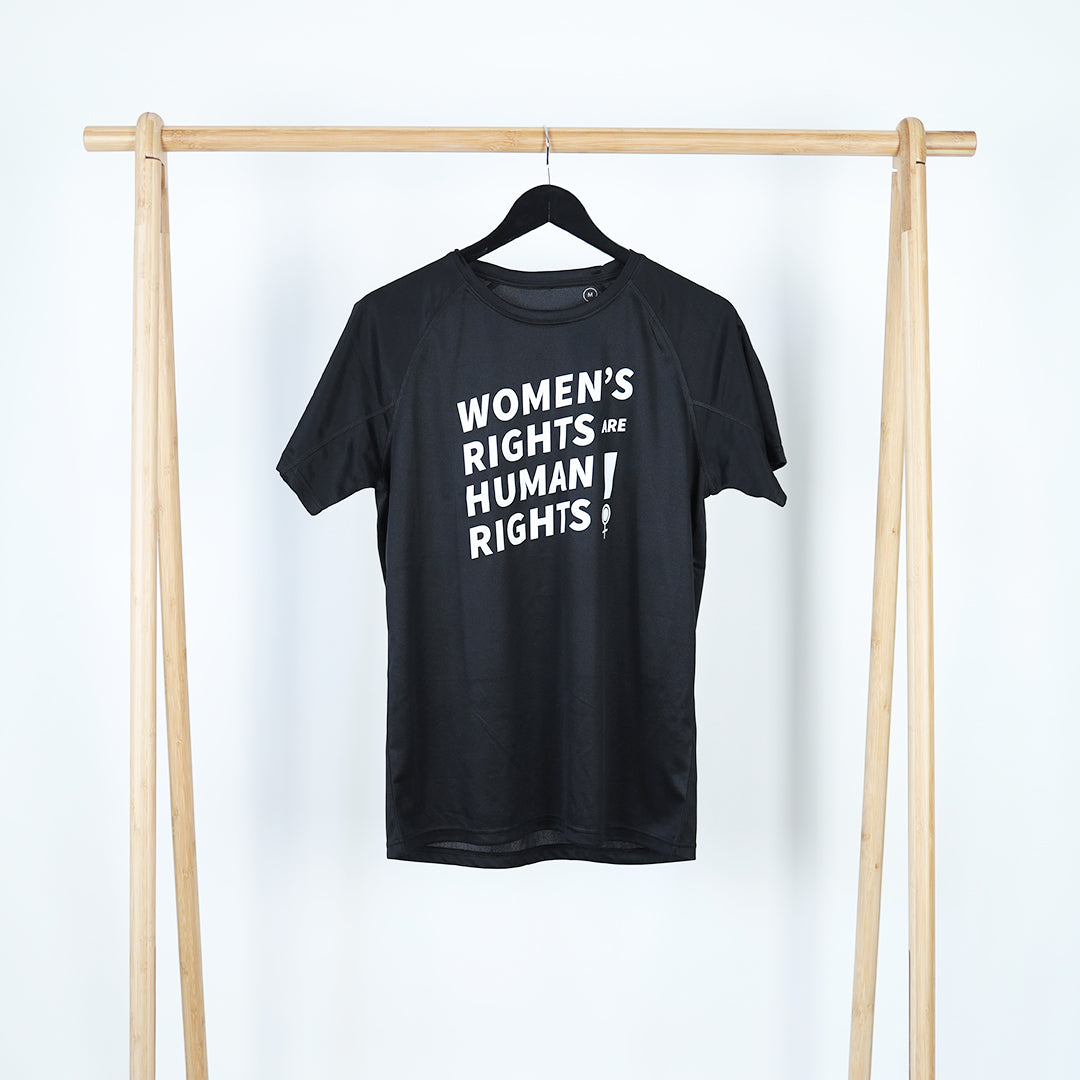 Women's rights are human rights løbe t-shirt