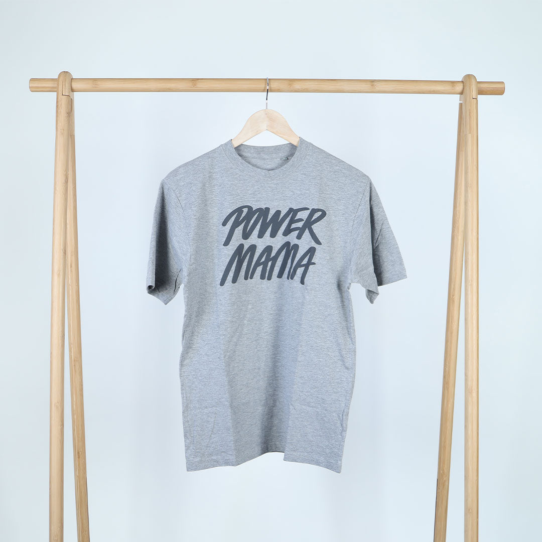 Power Mama t-shirt Grå