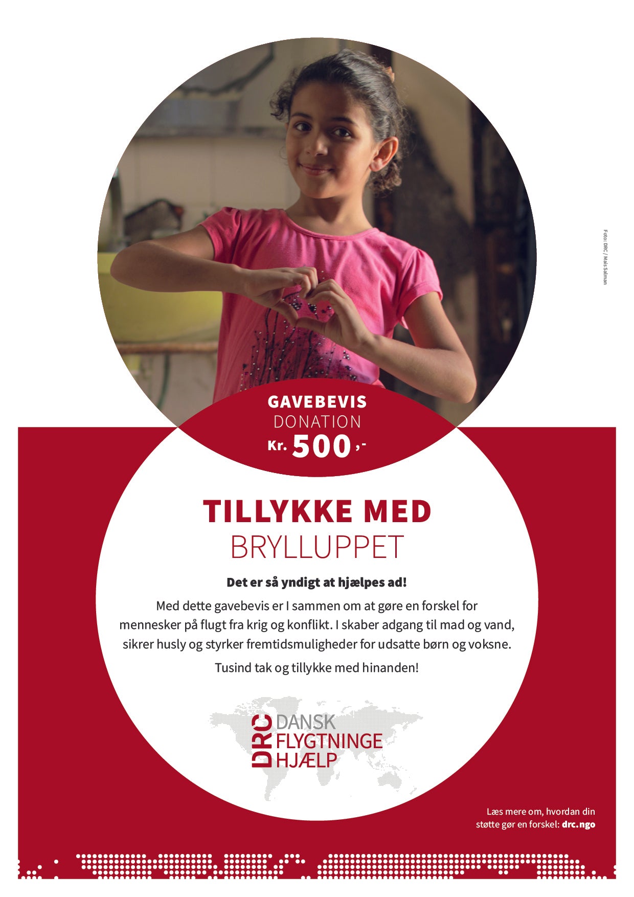 Bryllup 500 kr // Gavebevis