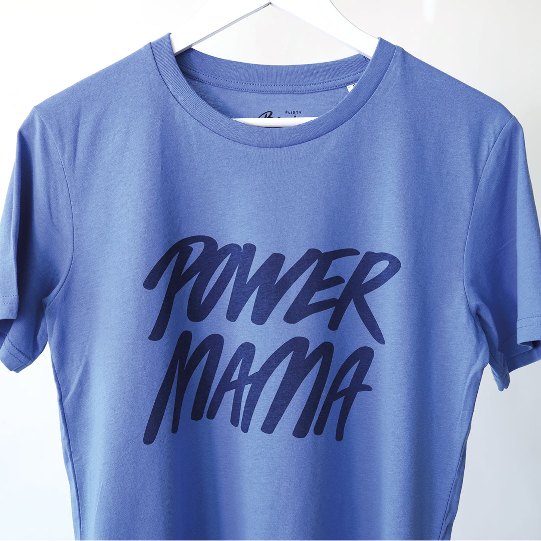 Power Mama T-shirt Blå