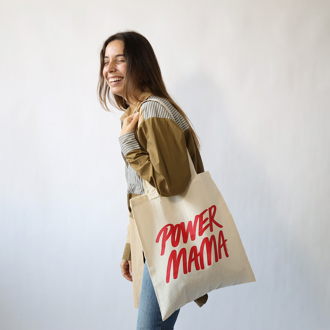Power Mama Tote Bag - White