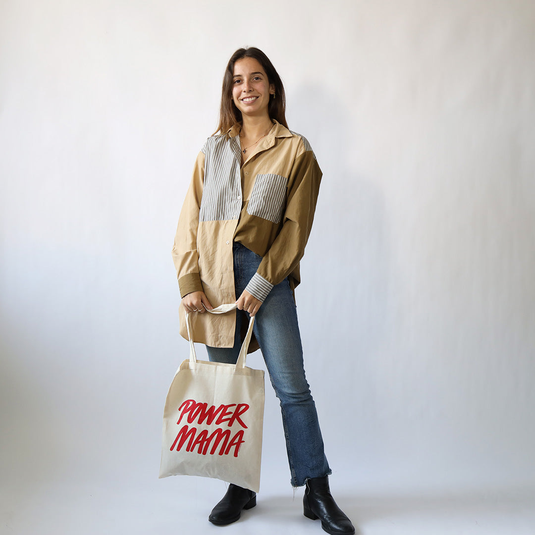 Power Mama Tote Bag - White