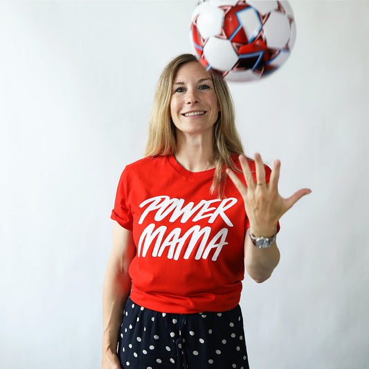 Power Mama T-shirt Rød