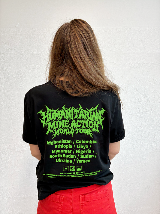 Metal t-shirt grøn