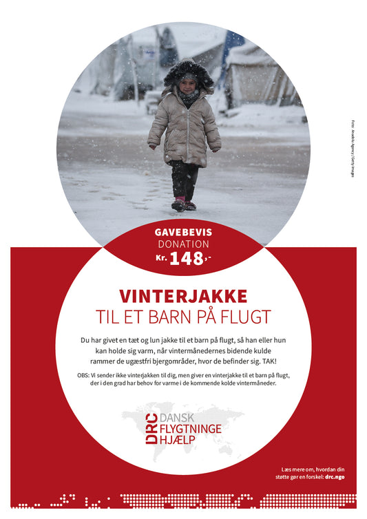 Giv en vinterjakke til et barn på flugt