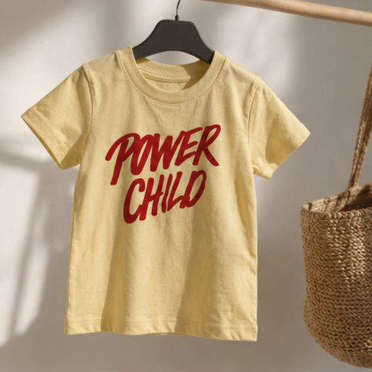 Power Child t-shirt - gul