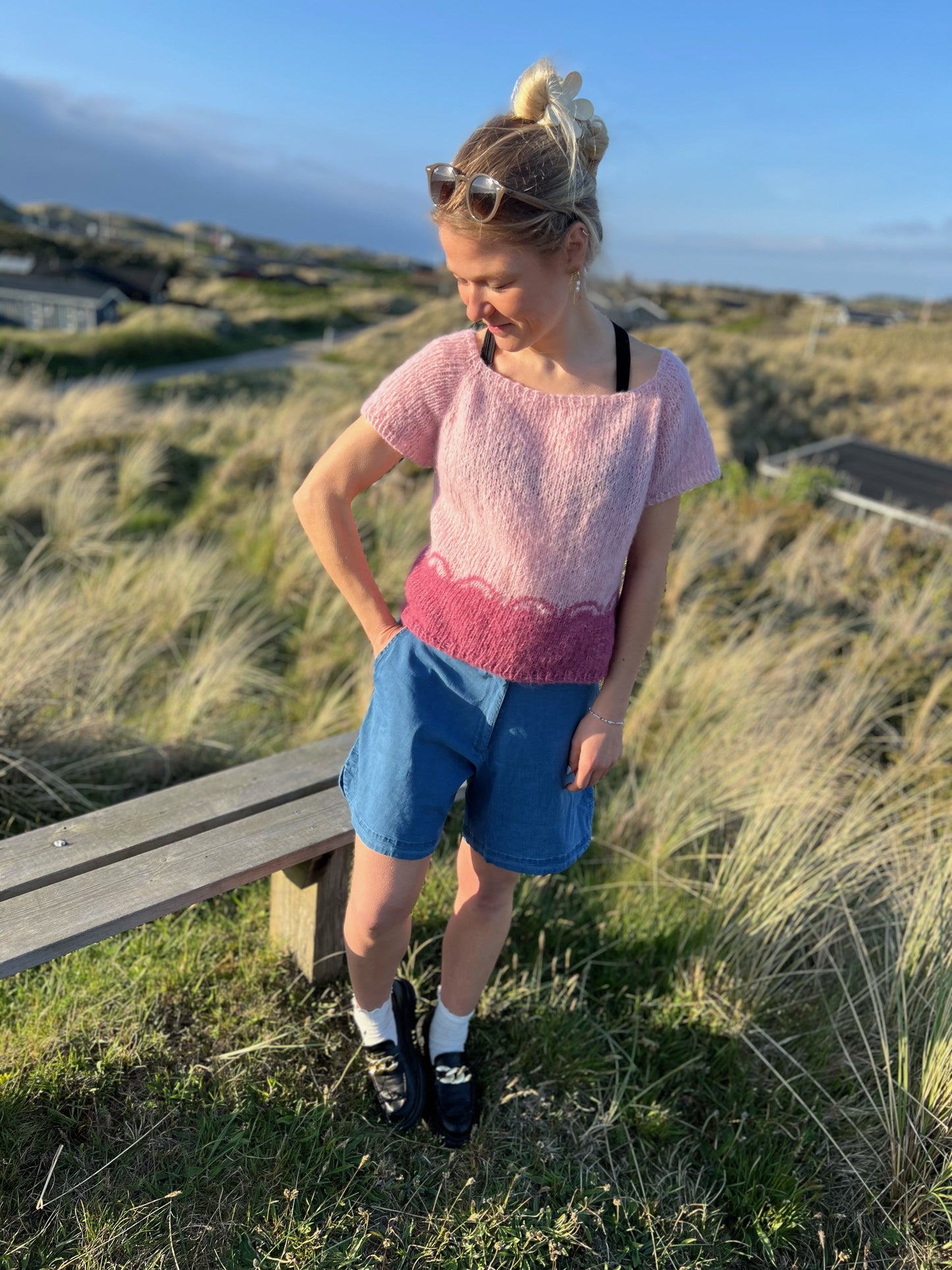 Strikkeopskrift - T-shirt fra Min Kreative Verden