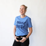 Power Mama T-shirt Blå