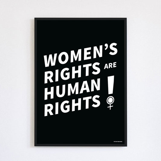 Women's Rights are Human Rights Poster