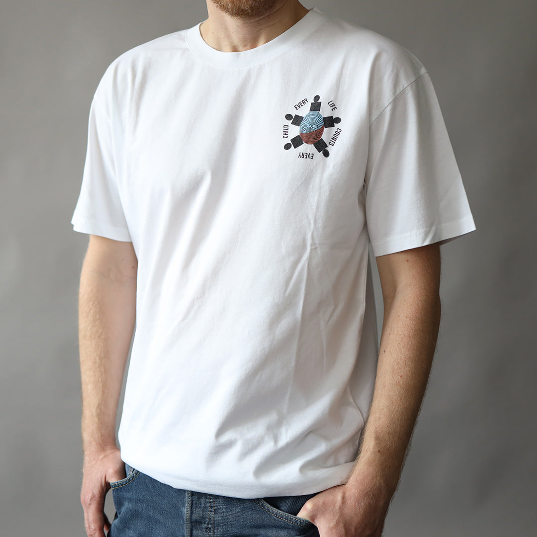 Every Life Counts T-Shirt - Blåt Print