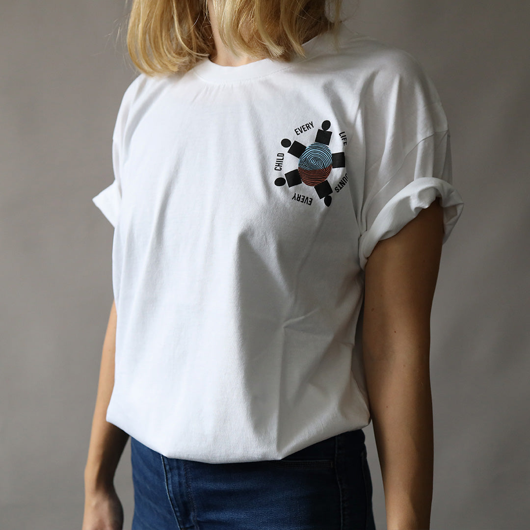 Every Life Counts T-Shirt - Blåt Print